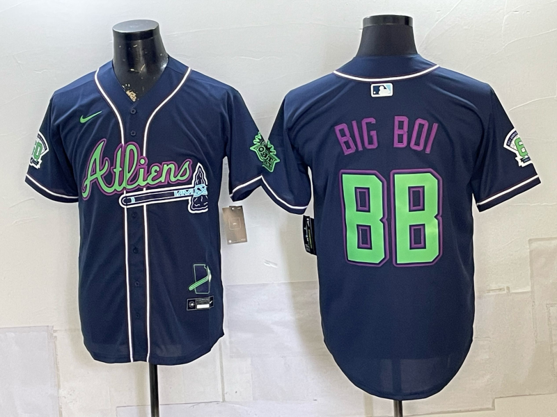 Men 2026 Atlanta Braves #88 Big bio blue Game Nike MLB Jersey 0727003->atlanta braves->MLB Jersey